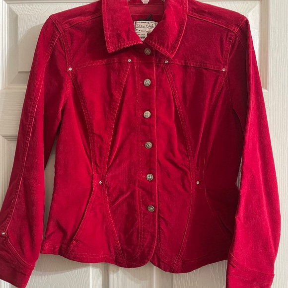 Live A Little Jackets & Blazers - Red Corduroy Jacket